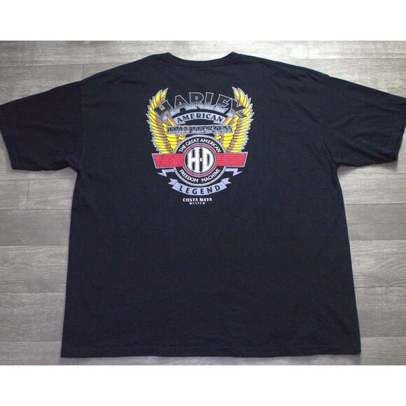 Harley Davidson Costa Maya Mexico T-Shirt Graphic Tee Men's XXXL 3XL - Picture 6 of 6